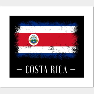 Costa Rica Flag Posters and Art